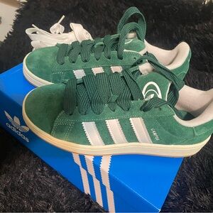 Adidas Green and White Campus